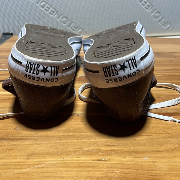 Blood Red Leather Converse - Picture 6 of 7